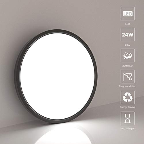 Ocioc OSK300-24W-D-BKMA5 12Inch Led Flush Mount Ceiling Light Black thumb #1