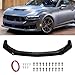 Front Bumper Lip Spoiler for Mustang GT EcoBoost 2024 2025, 3-Piece Front Lip Spoilers Air Chin Body Splitter, Not for Dark Horse (Bright Black)