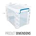 Advantus Super Stacker File Box, Letter Size, Clear (36872)