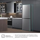 Hisense RB327N4AD2 Kühl-Gefrierkombination/ NoFrostPlus/ Multiflow 360°/ HolidayMode/ FreshZone/ 182,4 cm/ Kühlteil 171 l/ Gefrierteil 85 l/ 41 dB/ 287 kWh/ Jahr/ Inox-Look - 10