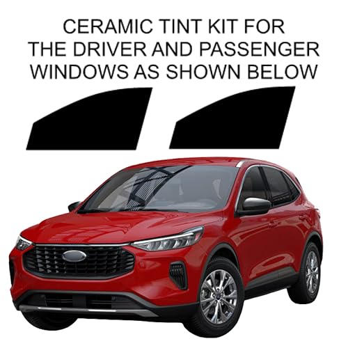 Factor Precut Ceramic Window Tint for Ford Escape 2020-2026 to Block Over 99% Harmful UV Rays 2mil Thick Shop Grade Use Superior Heat Rejection, Professional Finish (35% All)