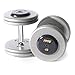 Troy Barbell Fixed Pro Style Dumbbells - Straight Handle with Rubber End Cap