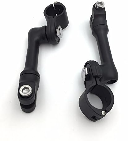 Miniatura 3 de SMT-Black - Kit de montaje de clavijas de carretera ajustable en ángulo largo compatible con bicicleta equipada con 1-14 pulgadas (1.25 ") tubo de