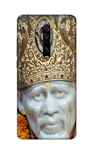 Image of PRINTFIDAA Sai Baba Lord Shiridi Great God Hinduism Hindu Religious Printed Designer Hard Case for Mi 9T / Mi 9T Pro Back Cover -(e) RPM1005