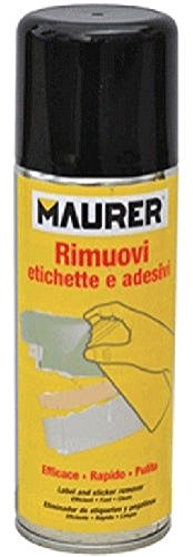 SPRAY LEVA TOGLI ETICHETTE ADESIVE MAURER AUTO RIMUOVI ELIMINA SOLVENTE COLLA 99425