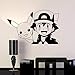 Autocollant Mural Autocollant Mural Pokemon Pikachu Anime 57x84cm Convient pour le salon chambre cuisine chambre d'enfant décoration de la famille papier peint
