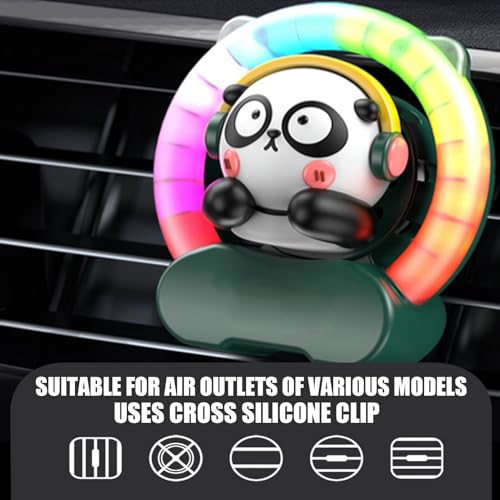 Ambientador para coche de larga duración con luz decorativa para rejilla 5