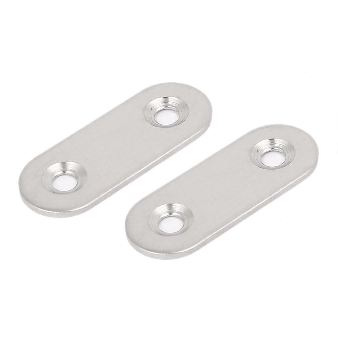 Edelstahl-Eckverbinder Platten - 40mm x 15mm x 2mm, 100 Stück für Möbelreparatur