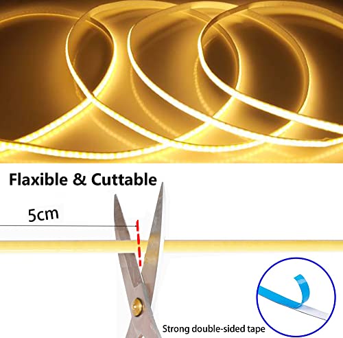 Tira de LED Flexible USB COB 0.5m 320 LEDs/m Blanco Frío miniatura 3