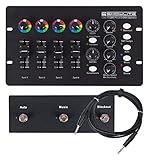 Showlite LDO-10 MKII FS LED DMX Operator + Footswitch Set - DMX-Controller für LED-Scheinwerfer - Ideal für Alleinunterhalter, kleinere Bands oder Kneipen - Set inklusive Fußfernsteuerung und Kabel