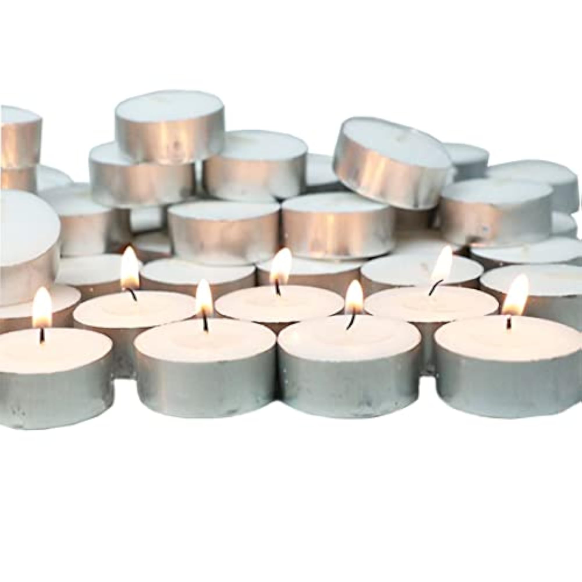 Mini Tealight Candles, Unscented Tea Lights, 4-5 Hour Burn