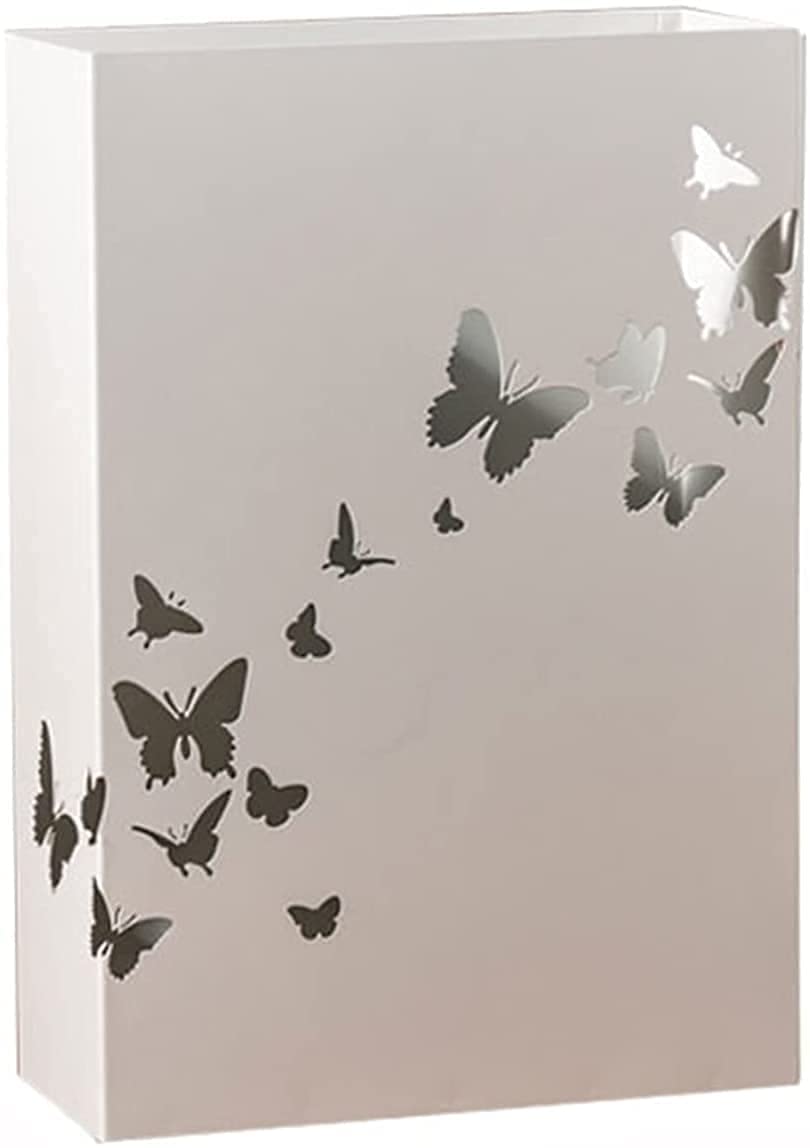 DUANHOZ Umbrella Stand,Umbrella Stand for Home Hotel Lobby,Metal Wrought Iron Umbrella Bucket,Waterproof and Rustproof