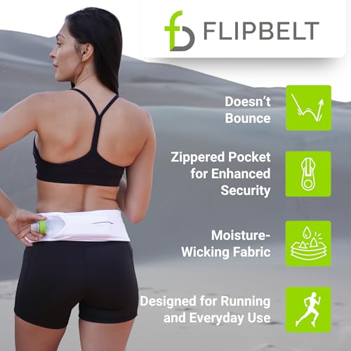 Image of FlipBelt Zipper Running Belt, Waist Pack for Fitness and Running, US Company