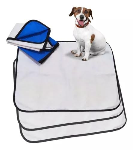 Kit 3 tapetes higiênicos laváveis premium - Alta absorção