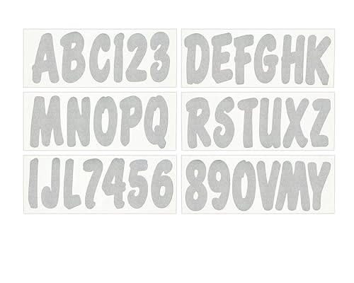 Image of Hardline Products Series 200 Factory Matched 3-Inch Boat & PWC Registration Number Kit - SIL200EC
