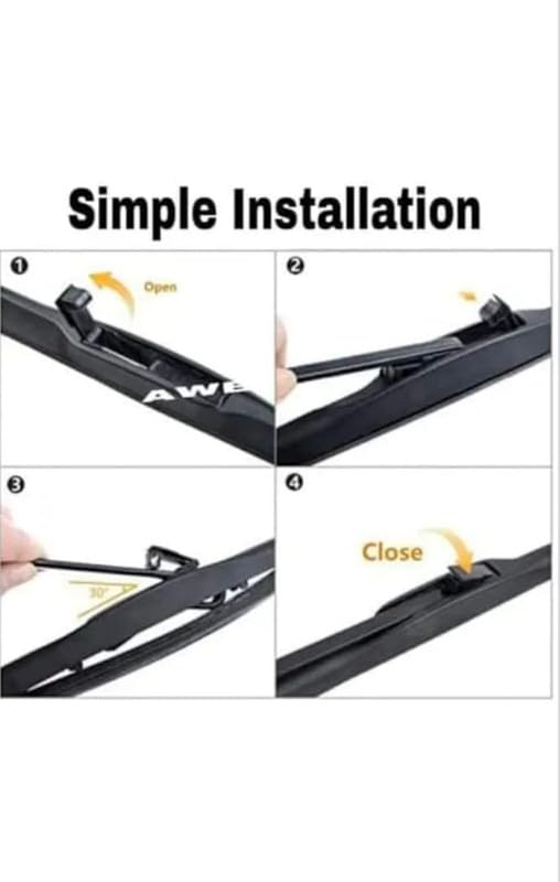 Image of AWB Front Hybrid Wiper Blades Compatible with Maruti Victoris(pack of 2)