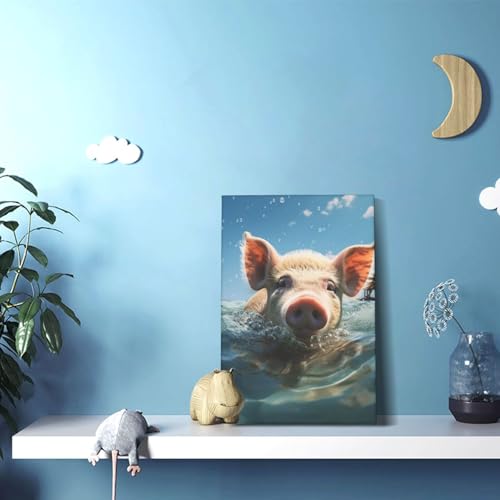 Impression HD souriante poster mural suspendre pour déco bureau