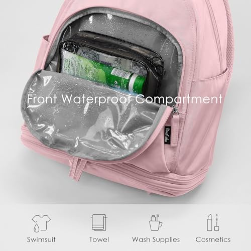 Image of Uselike Gym Backpack for Women Men, Lightweight Gym Bag with Shoe Compartment, Waterproof Workout Backpack with Wet Pocket
