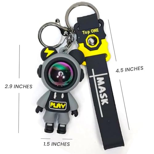 Image of Wanna Party Space Theme Keychain, Cartoon Keychains for Boys Girls, Return Gift Favors, Cute Backpack Key Chain Accessories Wristlet Chain Car Charms