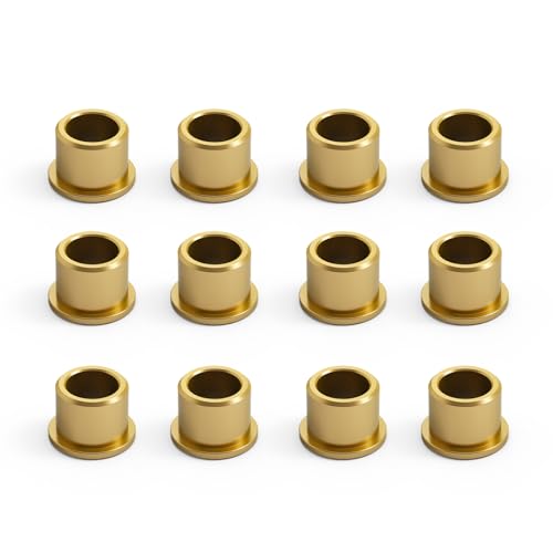 NICECNC Vordere A-Lenkerbuchsen, Bronze, Ober- und Unterteile, Compatible with Yamaha Banshee 350 1987–2006, Blaster 200 1988–2006, Raptor 700 2006–2018, Siehe Ausstattung, 12 Stück