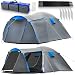 Campela Tenda Campeggio Tenda 4 Posti Turistica - Tropicale Impermeabile 3000m, Tenda da Campeggio, CA0013 (Blue)