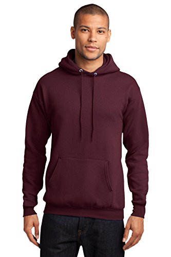 Port & Company Men's Classic Pullover Hooded Sweatshirt Maroon