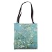 Vincent Van Gogh White Blossoms Sky Blue Decor Accent Tote Bag