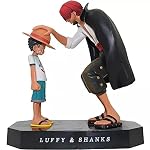 RVM Toys Anime One Piece Luffy and Shanks Action Figure 18 cm Collectible for Office Desk & Study Table, Car Dashboard, Decoration and Cake Topper Toys for Fans, Polyvinyl Chloride