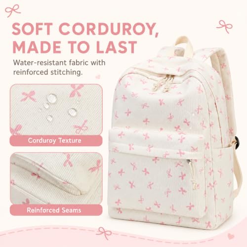 Image of BTOOP School Backpack for Teens Large Cute Bookbag Lightweight 15.6 inch Laptop Bag for Girls Women Casual High School College