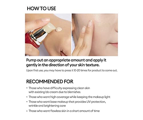 Missha M Perfect Cover Bb Cream #21 Spf 42 Pa+++ 50Ml-Lightweight, Multi-Function, High Coverage Makeup To Help Infuse Moisture For Firmer-Looking Skin With Reduction In Appearance Of Fine Lines #TOP6