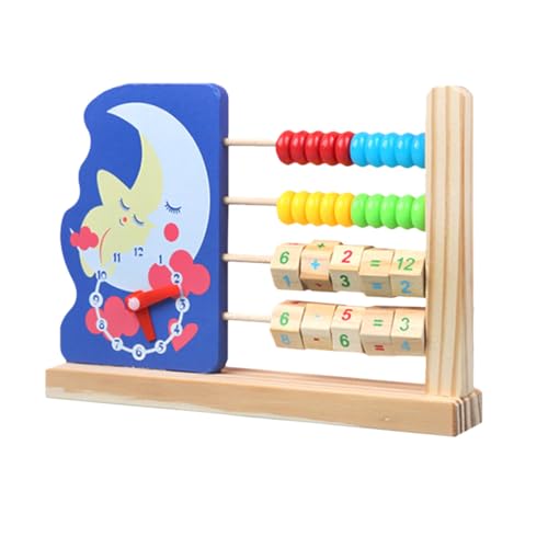 Cabilock 木製暗算そろばん計算スタンド 向け教育用 脳の発達支援と算数学習補助 幼稚園児の暗算トレーニングや誕生日 に