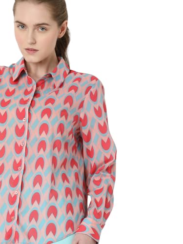 Image of VERO Moda Women Printed Shirt | Long Sleeve | Regular Fit