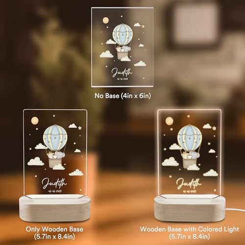 Lámpara de noche personalizada para bebés y niños miniatura 2