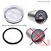 Slide Lid Compatible with Yeti Rambler Tumbler 20 Oz - 2 Pack - Splash Proof - Ideal for Straws - Perfect Replacement (Transparent)