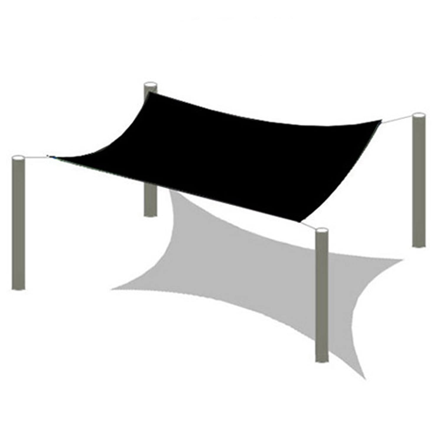 Outdoor e Cloth, tessuto a baldacchino in resina resistente agli strappi, 75%, rete solare a 6 pin per serre, balconi, giardini, con occhielli (6 x 6 m / 19.7x19.7ft)