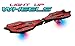 Zoom Stik Caster Board / Skateboard - Light Up Wheels! Skatboarding Sport (Red)