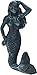Rustic Cast Iron Mermaid Hook Wall Hanger Decor Beach Nautical Towel Holder (Blue)