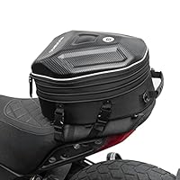ROCKBROS Hecktasche Motorrad Wasserdicht 20-35L, Motorrad Gepäcktasche Erweiterbar, Multifunktional Motorradtasche, Sitztasche Helm Tasche Reflektierend