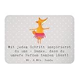 Mr. & Mrs. Panda Kühlschrankmagnet Tanzen Trainerin Herz - Geschenk, Liebe zur Tanztrainerin, Wertschätzung, Tanzunterricht, Teambuilding, Magnet, Sportart, Tanzlehrerin