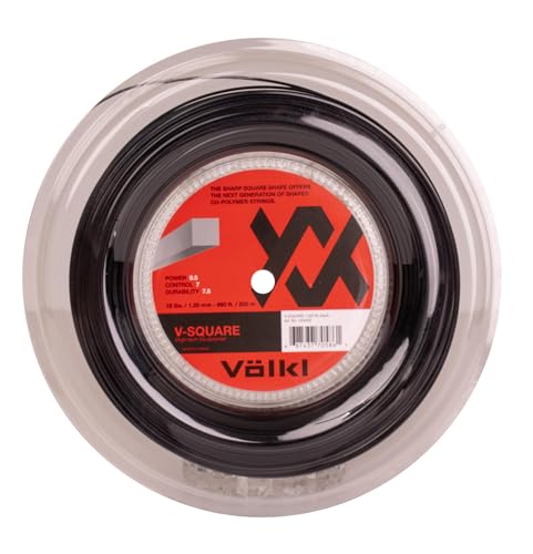 VOLKL V-Square | Tennis Racquet String | Ultimate Spin & Firm Feel | Co-Polymer Square Shape