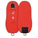 Produktbild kwmobile Autoschlüssel Hülle für Porsche - Silikon Schutzhülle Schlüsselhülle Cover für Porsche 3-Tasten Autoschlüssel (nur Keyless) Rot
