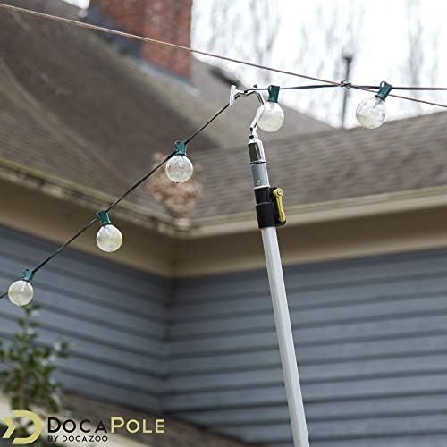 image for DOCAZOO DOCA Boat Hook - 5-12 Ft (18+ Ft Reach) - Christmas Light Pole