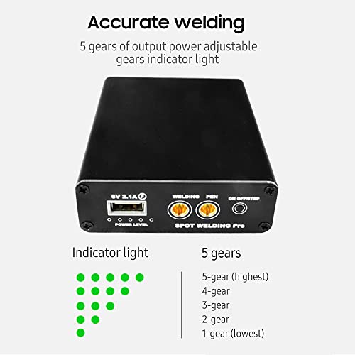 ZEYUAN Máquina de solda por ponto de mini-faça você mesmo com 5 engrenagens portátil e portátil ajus