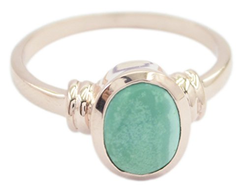 Bague turquoise en argent doré 925 taille 54 pour sublimer vos tenues