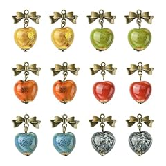 Heart Bow Porcelain Charms_24 pcs