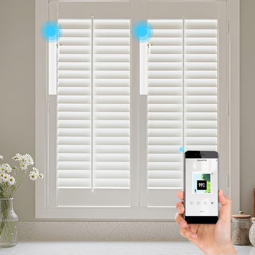 Zigbee Plantation Shutters Motor for Motorized Plantation Shutters and Automatic Curtain Opener, Requires Tuya Zigbee Hub (Only Motor)
