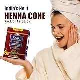 Kaveri Henna Cones Pack of 12 100% Natural Ready to Use Hena Paste For Hair - Natural Dark Auburn Brown Red Color Temporary Henna Hair Dye & Tattoo - Ready To use Tattoo Cones - 25gm Pack of 12 - Image 6