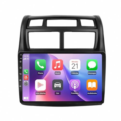 Radio de coche 2 DIN Android Auto y CarPlay para Hyundai Santro Atos 2018 1