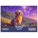 golden retriever puzzle decorazione artistica da parete per soggiorno, regalo di natale e compleanno perfetto per appassionati di esperti divertimento cute pet dog per adulti e bambini da 14 anni e pi