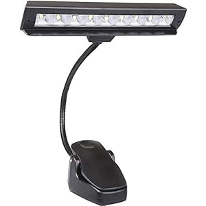 ZDAMN Muziek Stand Lichten Muziek Stand Licht Oogverzorging Leeslampje Flexibele Zwanenhals Clip On Lamp Bureau…